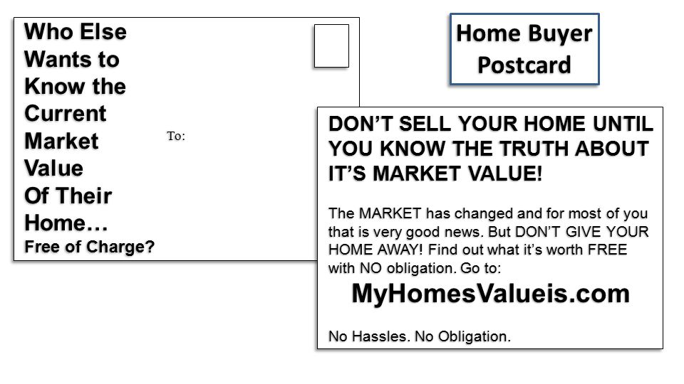 Who Else Wants to Know the Current Market Value Of Their Home… Free of Charge.