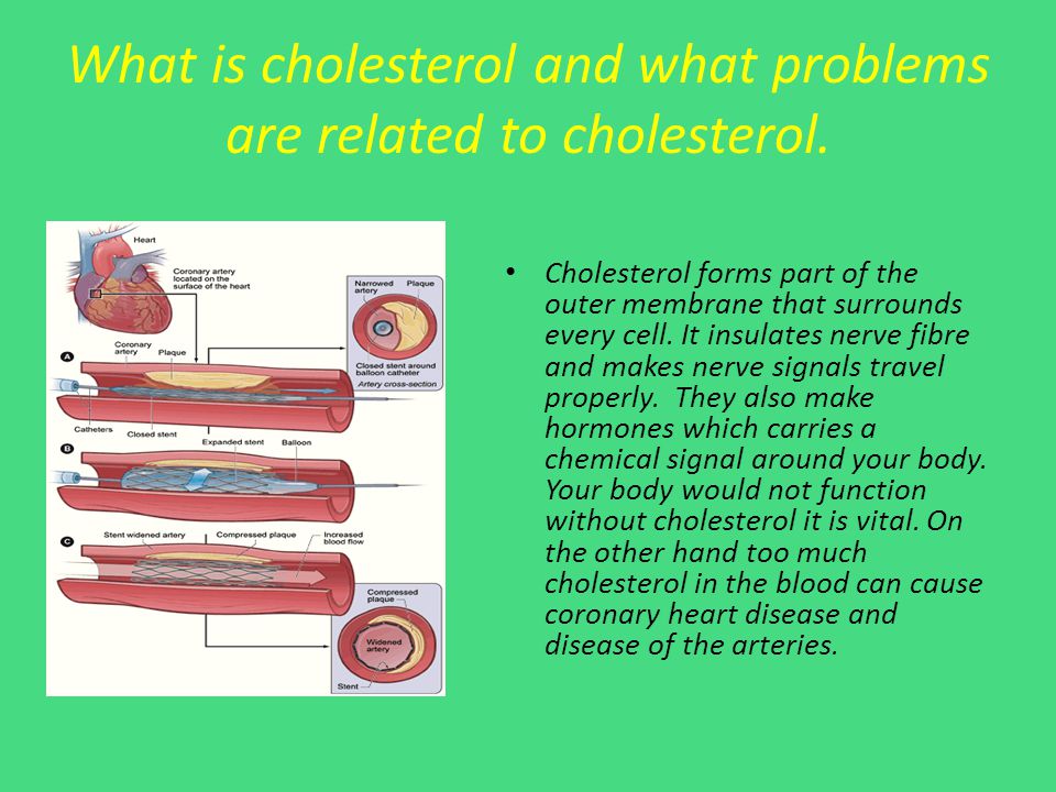 What is cholesterol and what problems are related to cholesterol.