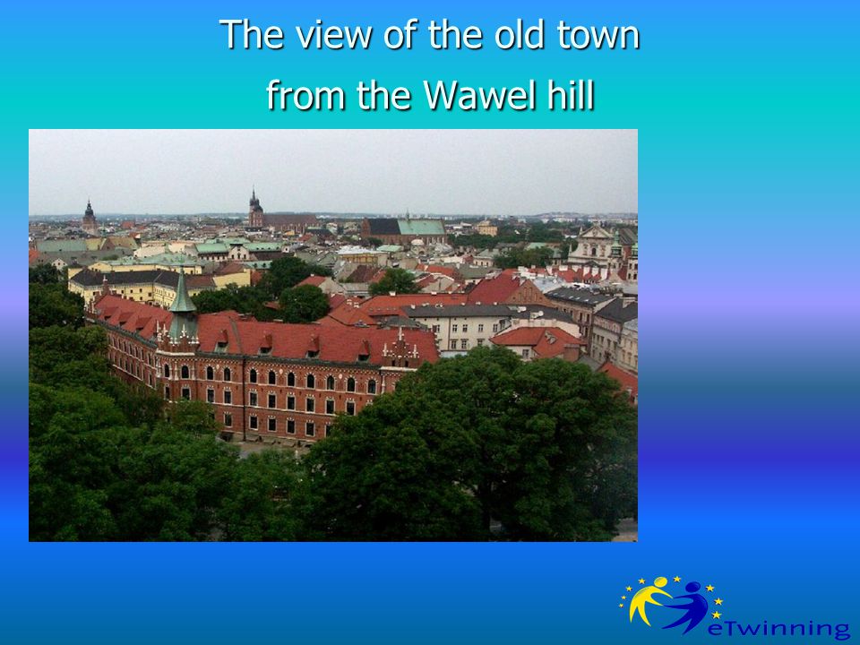 The view of the old town from the Wawel hill