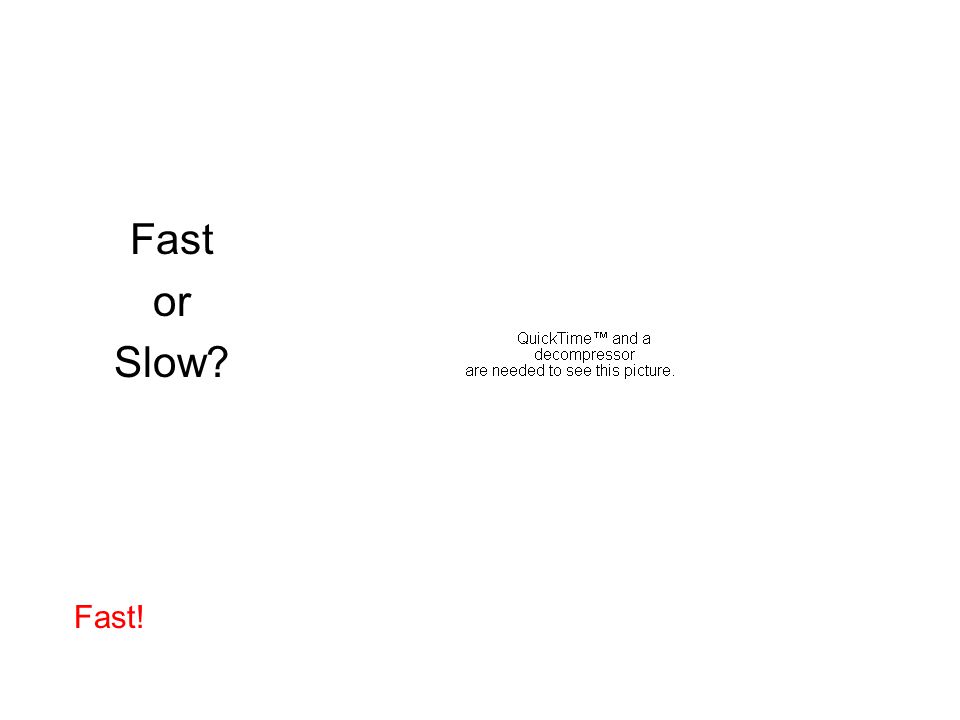 Fast or Slow Fast!
