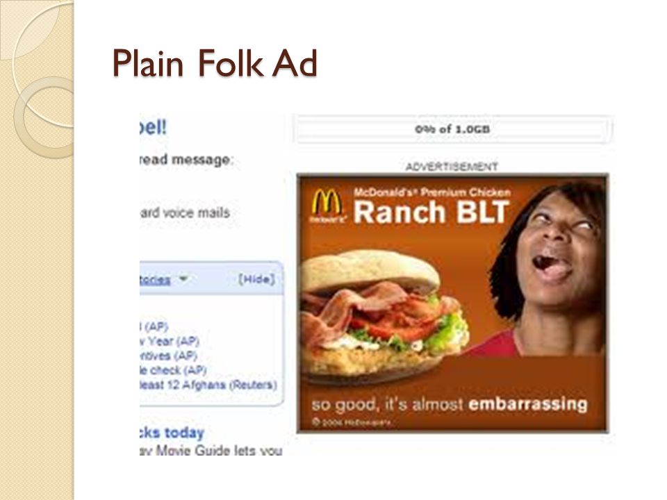 Plain Folk Political Ad…