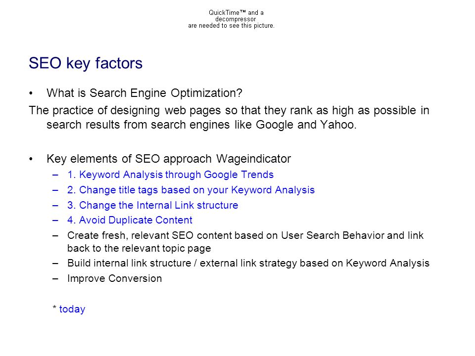 SEO key factors What is Search Engine Optimization.