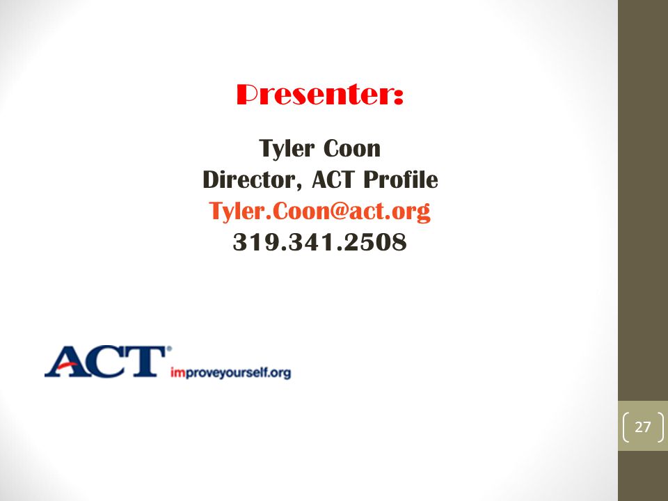 act profile