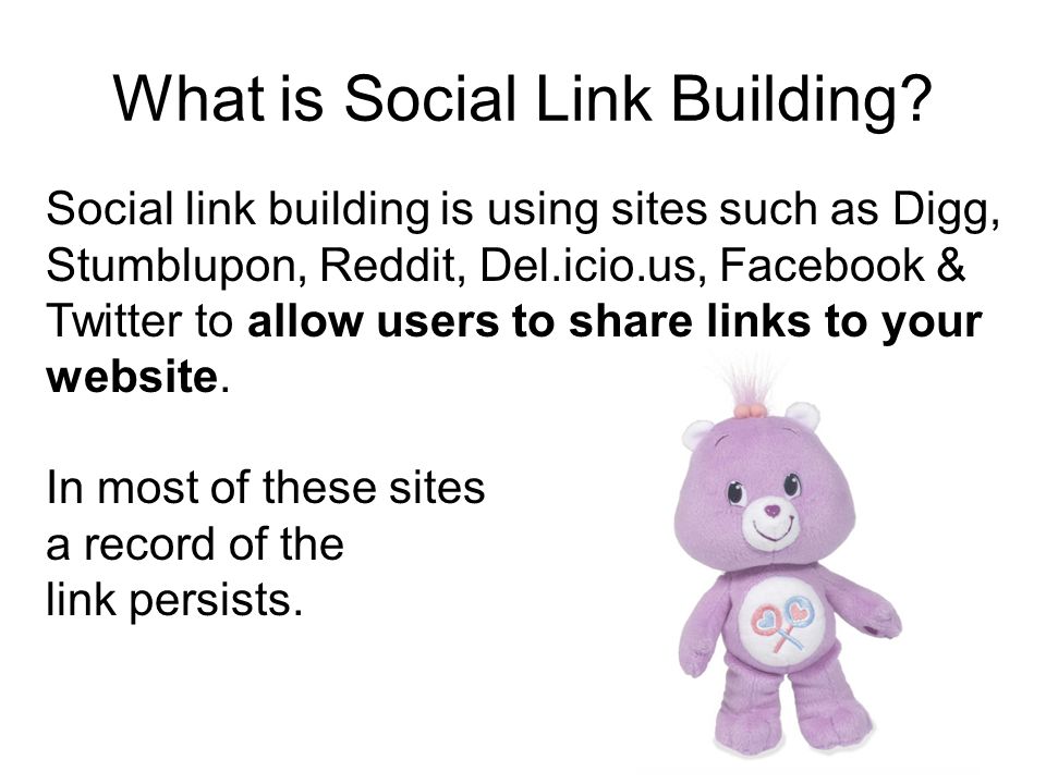 What is Social Link Building.