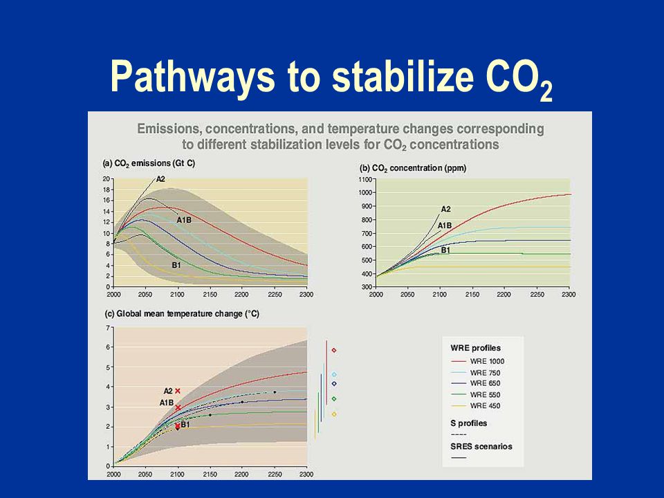 Pathways to stabilize CO 2