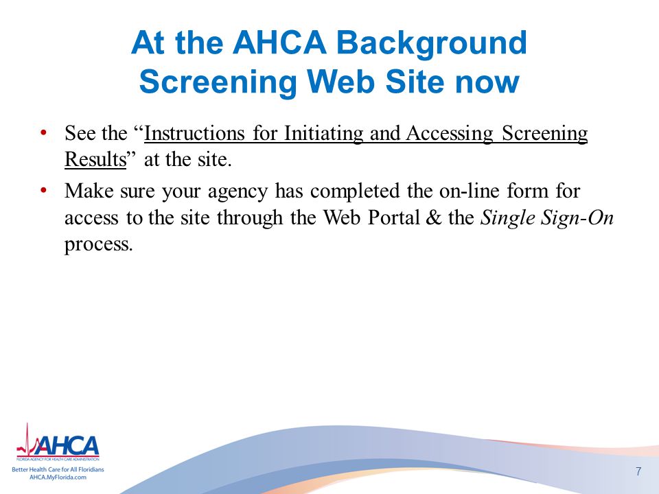 ahca home health regulatory update anne menard home care unit bureau ahca background screening form