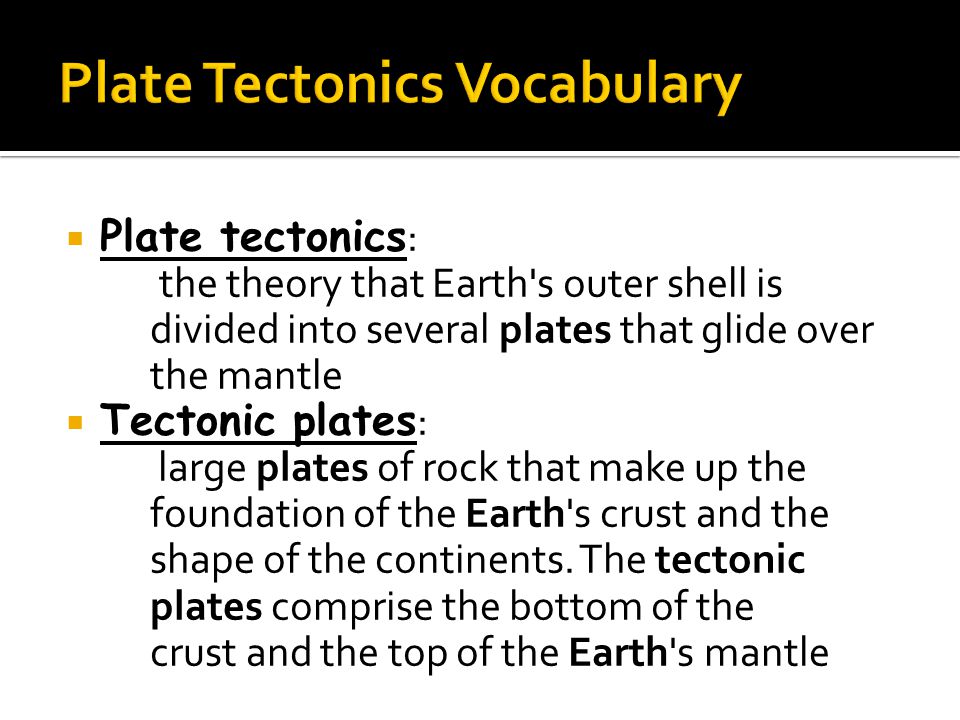 Theory of plate tectonics essay