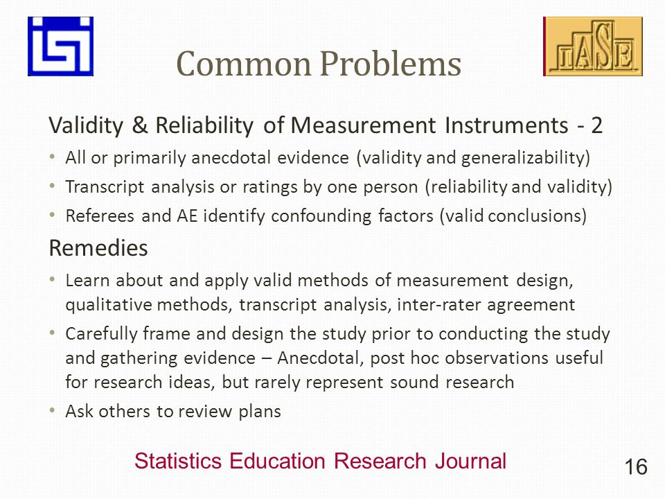 an analysis of research in reliability and validity an analysis of research in reliability and validity