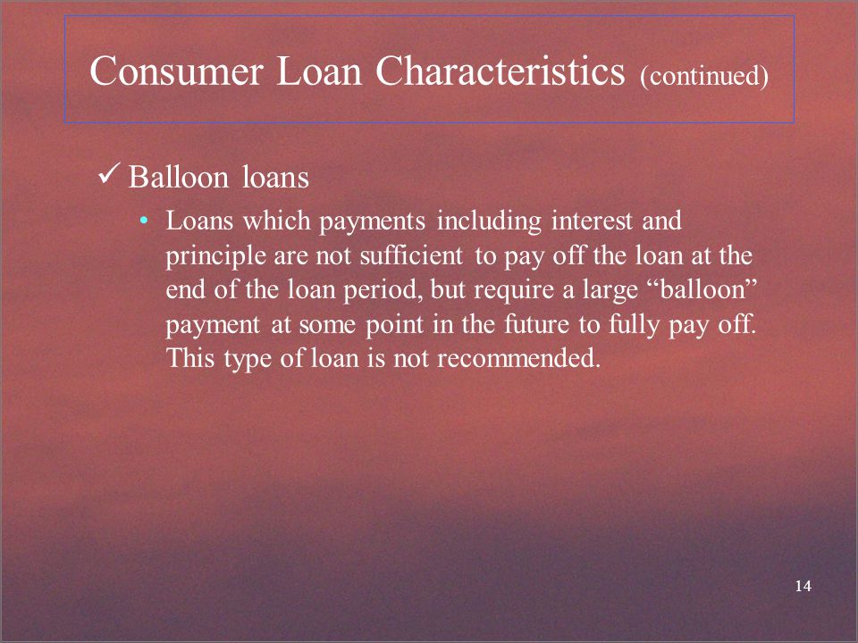 baloon loans
