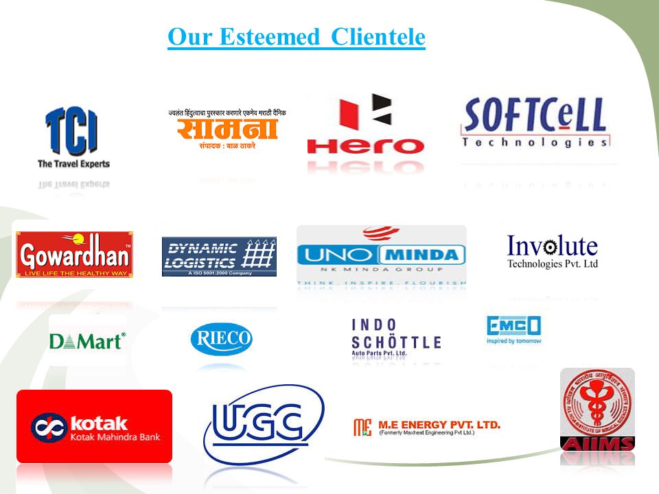 Our Clients Our Esteemed Clientele