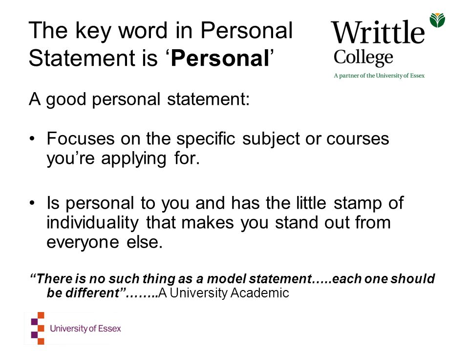 model personal statement