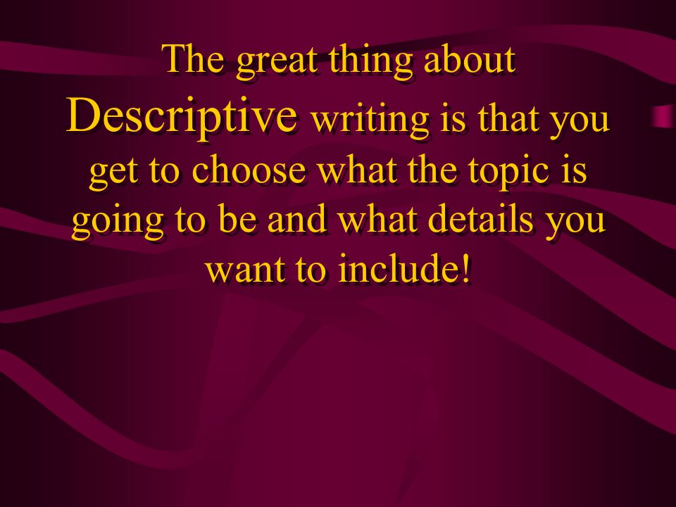 Describe An Object Essay