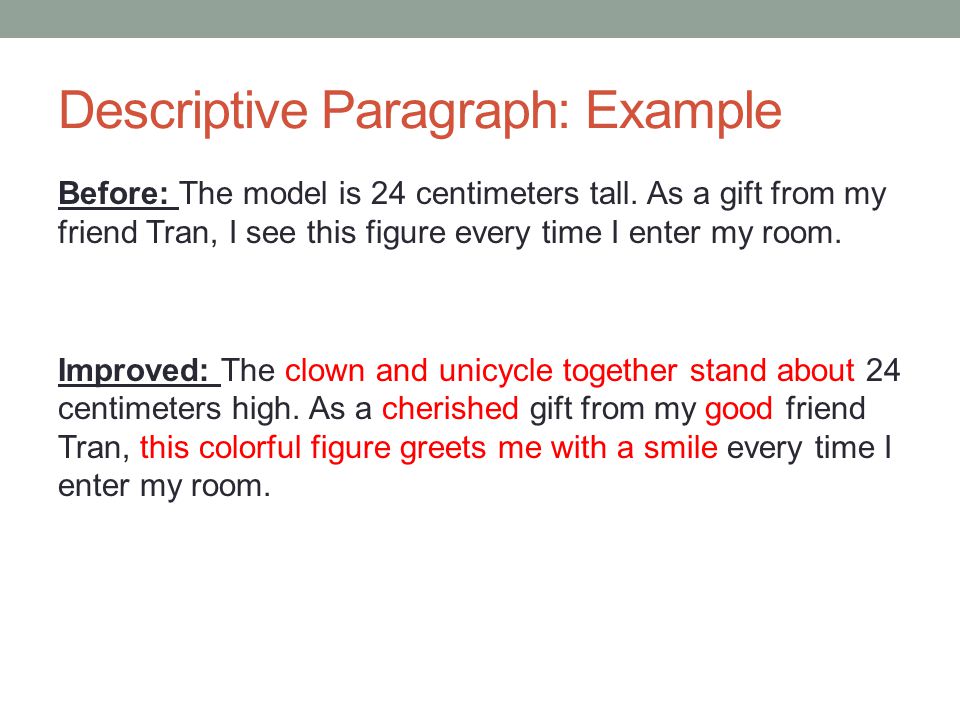 Descriptive Composition Essay
