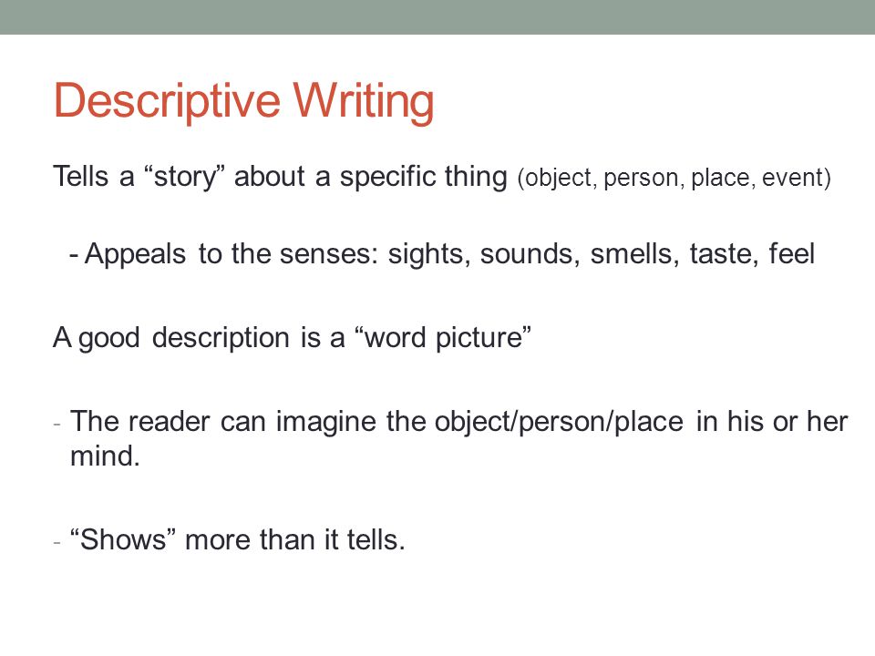 descriptive essay about person