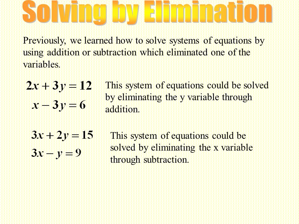 Solving Problems With Linear Equations