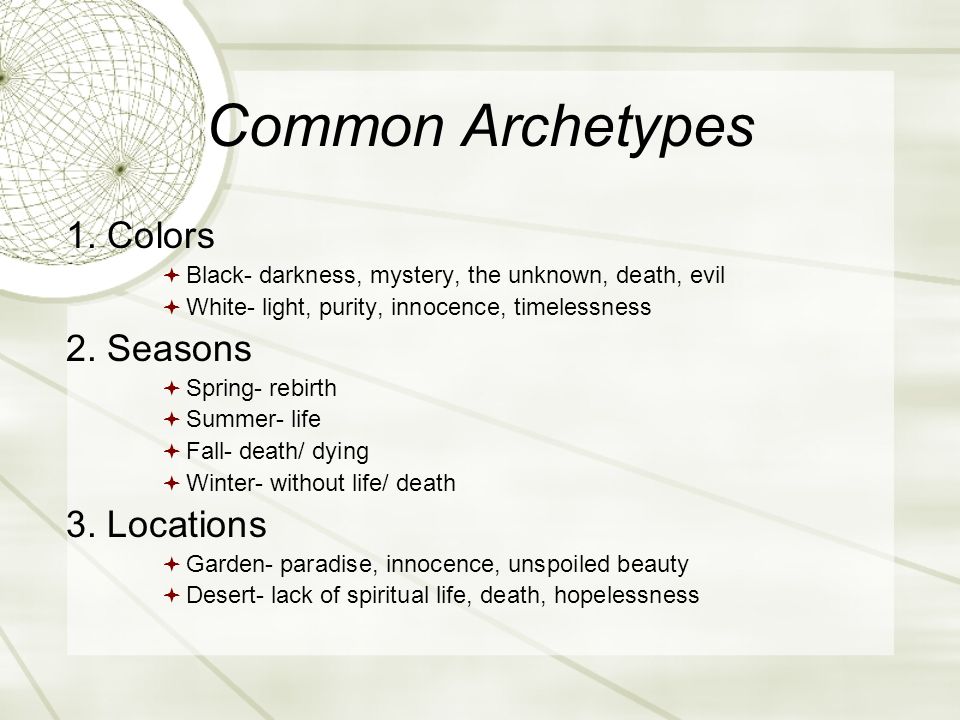 Common Archetypes 1.