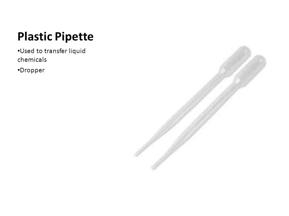 Plastic Pipette Used to transfer liquid chemicals Dropper