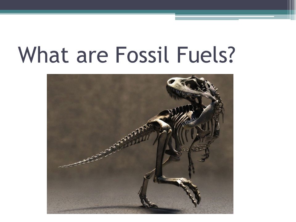 What are Fossil Fuels