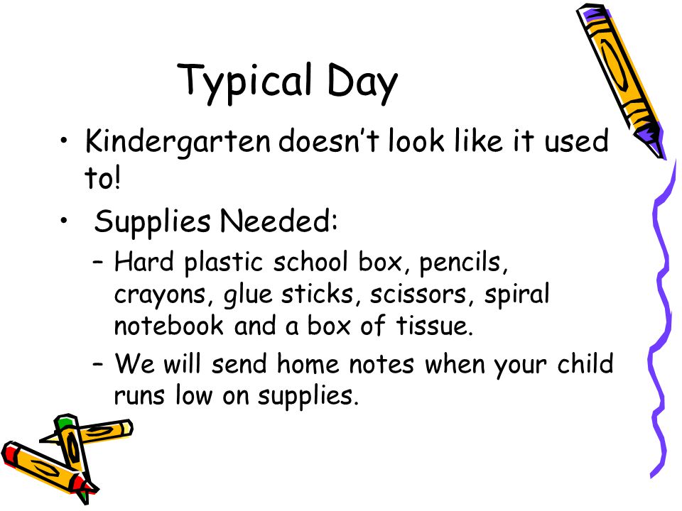 Typical Day Kindergarten doesn’t look like it used to.