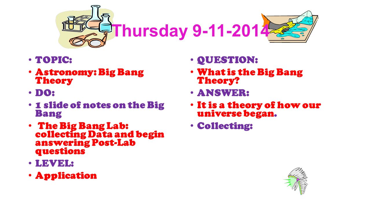 worksheet How The Universe Works Big Bang Worksheet warm ups 1 st quarter astronomy wednesday topic classroom thursday 9 11 2014 big bang theory do 1