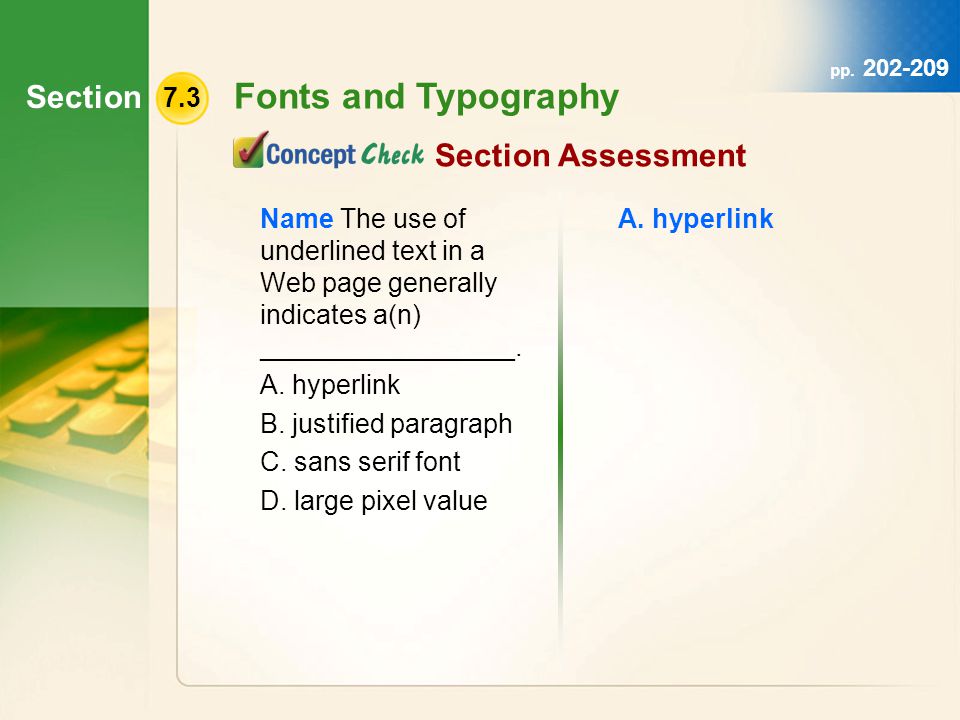 Section 7.3 Fonts and Typography pp.