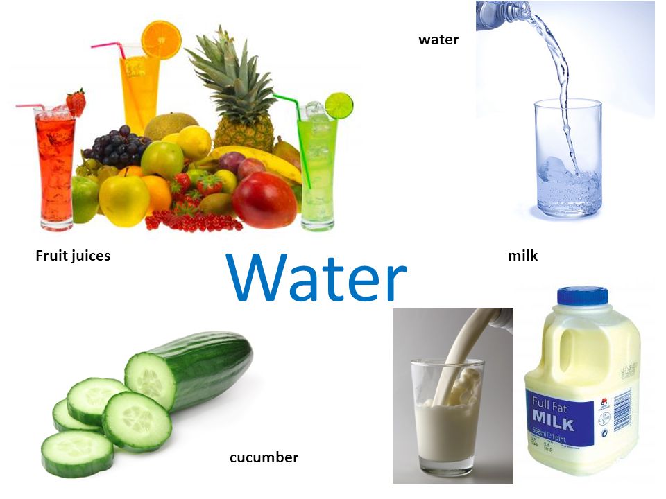 Water Fruit juicesmilk water cucumber
