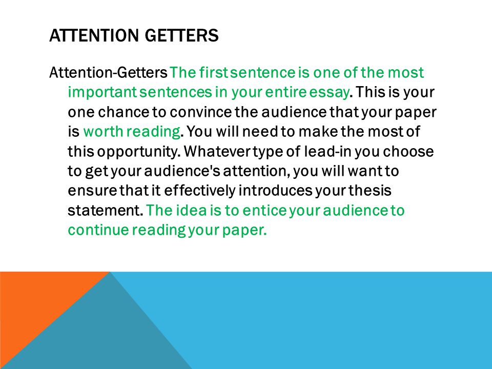 attention getter for perception paper attention getter for perception paper
