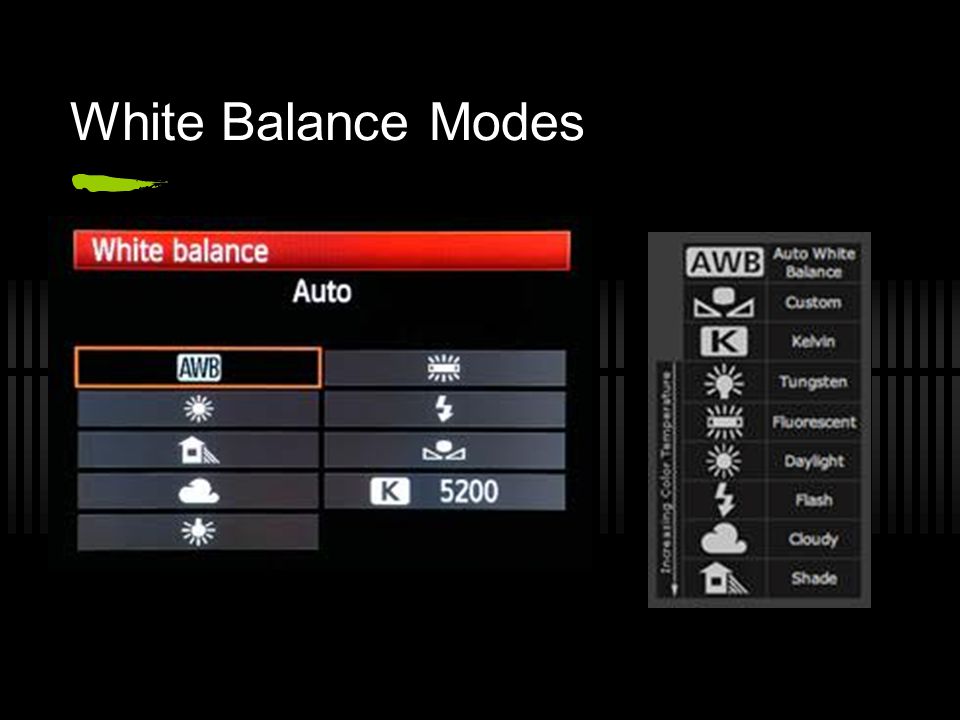 White Balance Modes