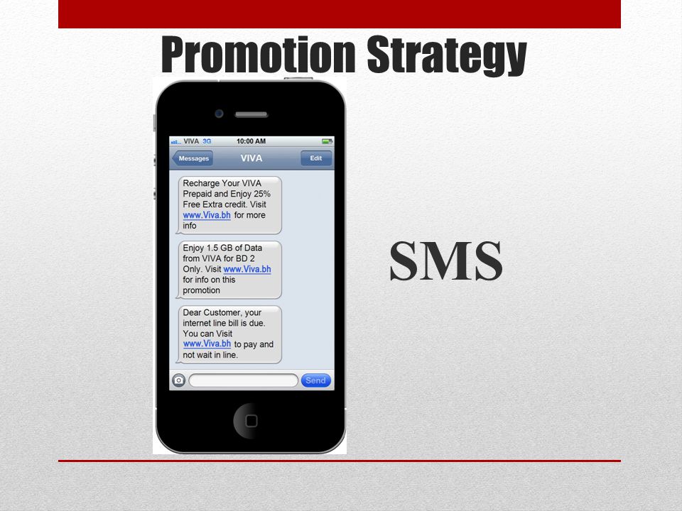 Promotion Strategy SMS