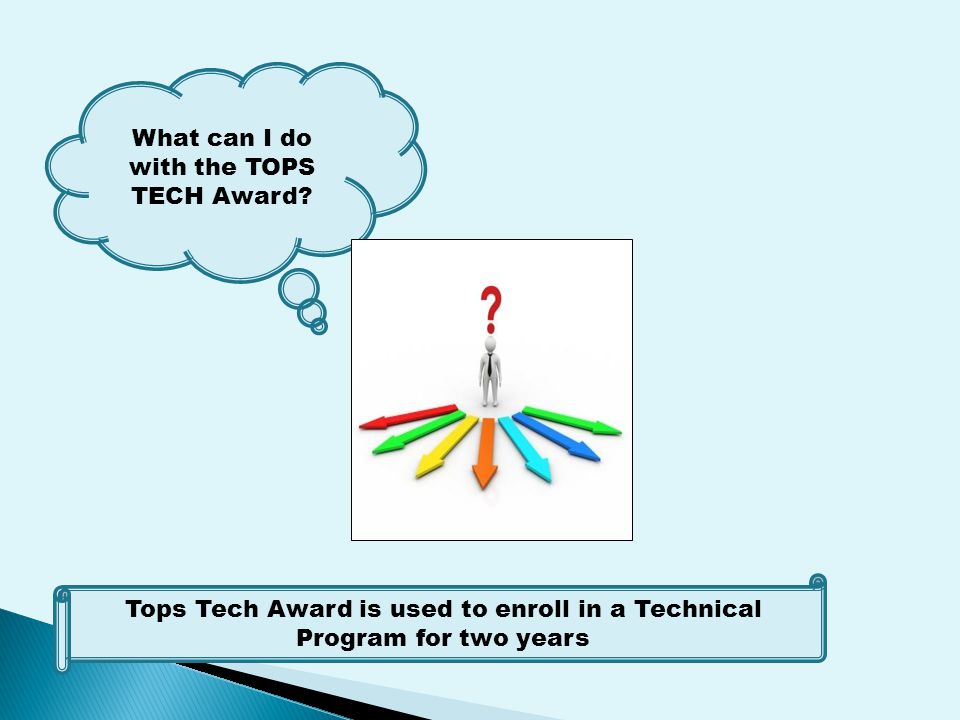 What can I do with the TOPS TECH Award.