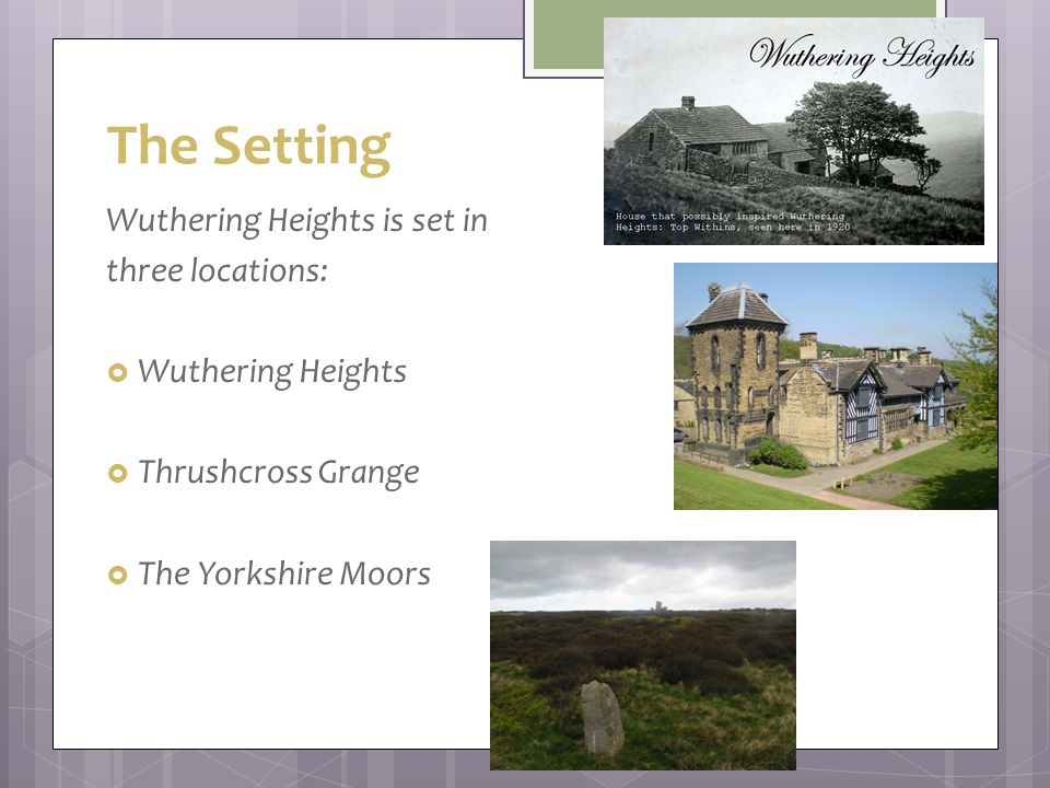 thrushcross grange and wuthering heights how Free essay: never have two more opposing places existed than thrusscross grange and wuthering heights wuthering heights is a dwelling characterized by fiery. thrushcross grange and wuthering heights how Free essay: never have two more opposing places existed than thrusscross grange and wuthering heights wuthering heights is a dwelling characterized by fiery.