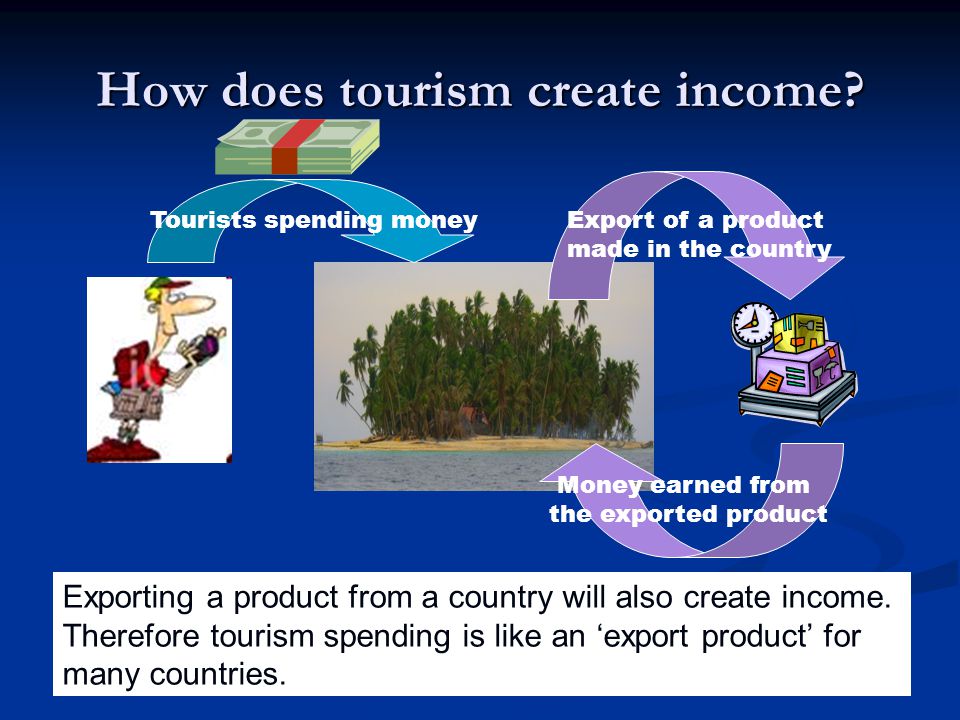 How does tourism create income.
