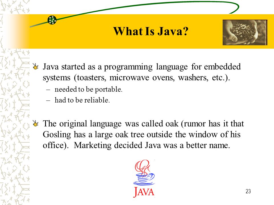 23 What Is Java.