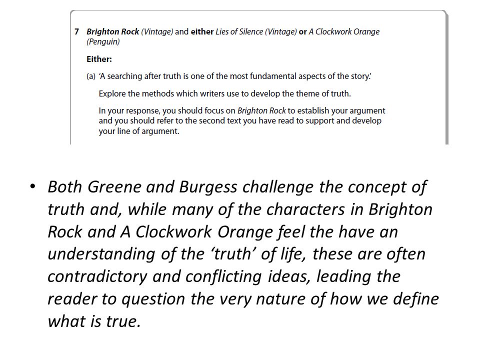 brighton rock and a clockwork orange essay brighton rock and a clockwork orange essay