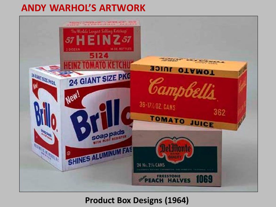 ANDY WARHOL’S ARTWORK Product Box Designs (1964)