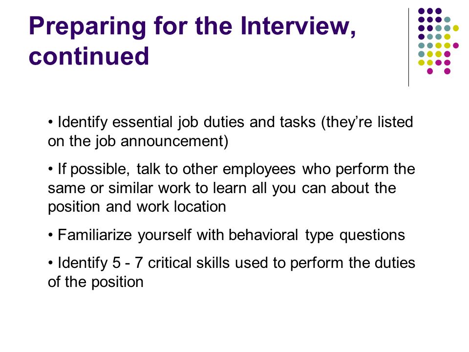 behavioral type questions
