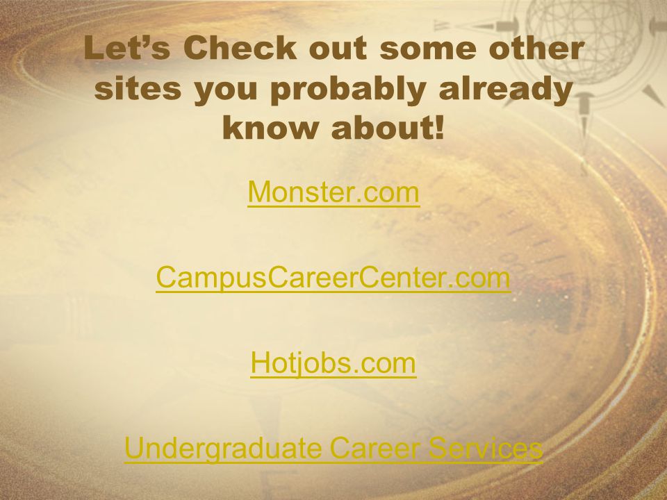 Let’s Check out some other sites you probably already know about.