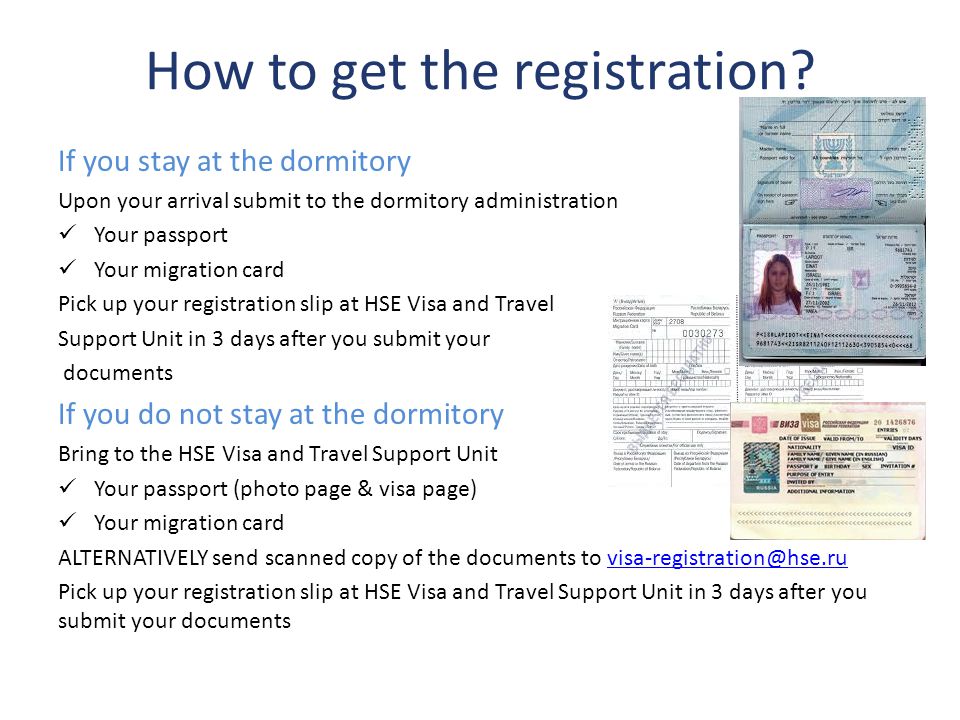 How to get the registration.