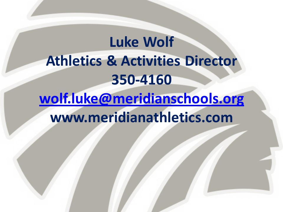 Luke Wolf Athletics & Activities Director