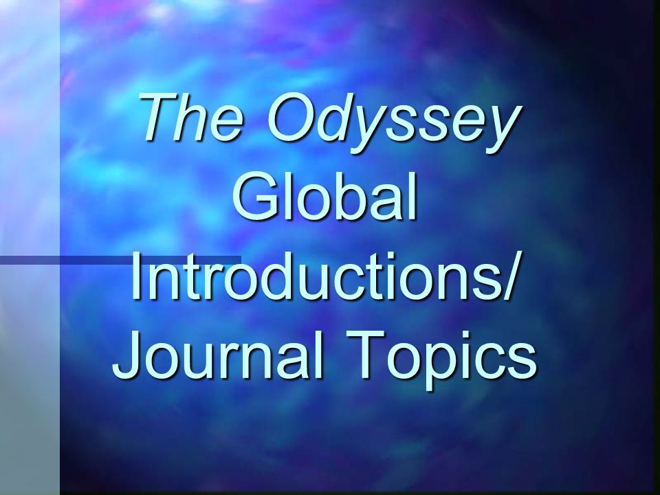 Good essay topics for the odyssey
