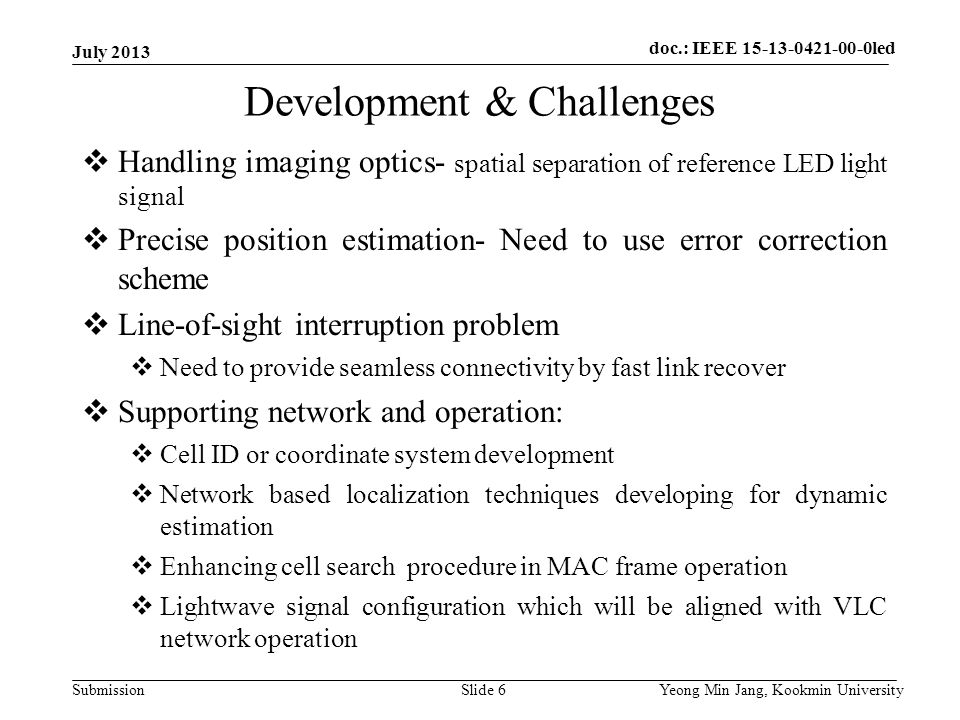 doc.: IEEE xxxxx Submission doc. : IEEE doc.