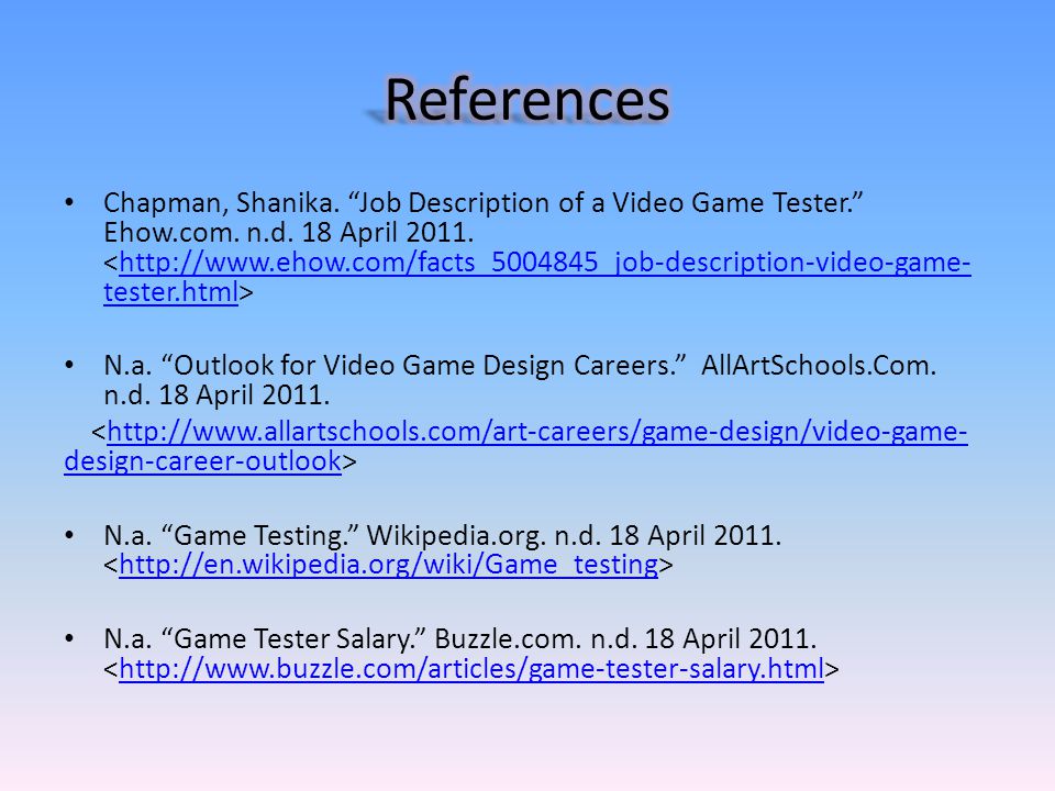 job description of a video game tester ehowcom