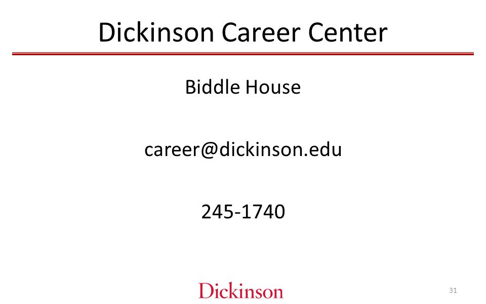 Dickinson Career Center Biddle House