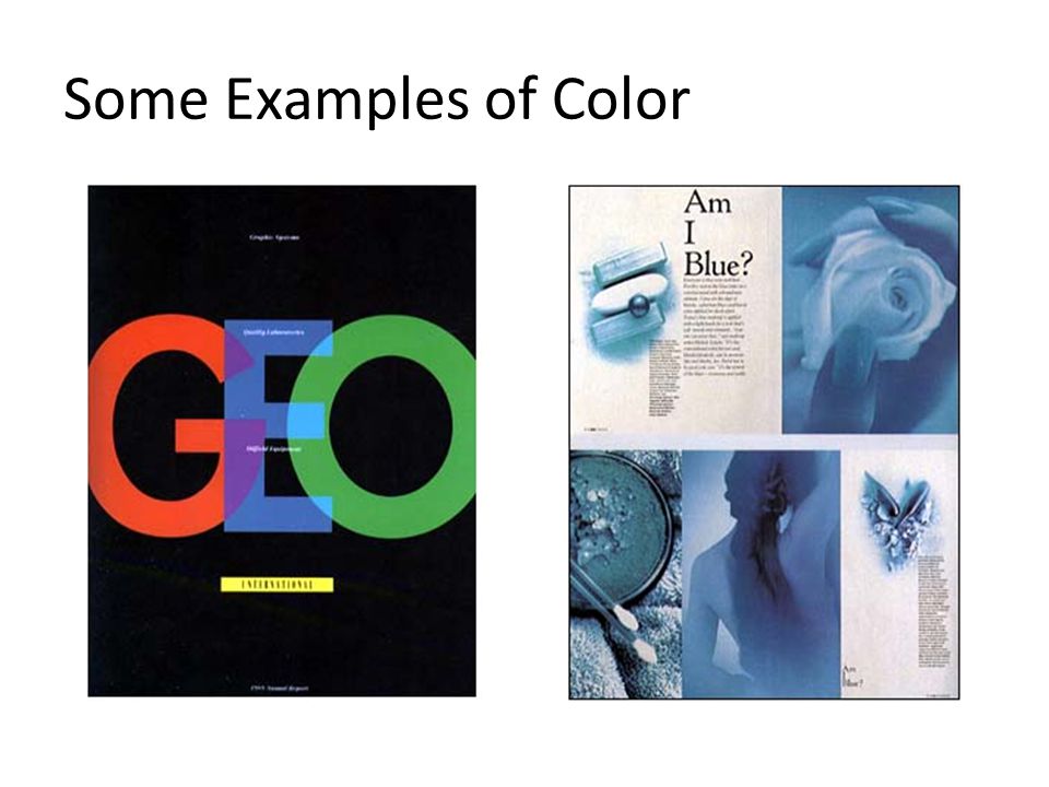 Some Examples of Color