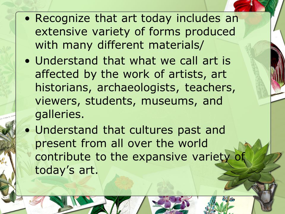 Demonstrate ability to write effectively about works of art.