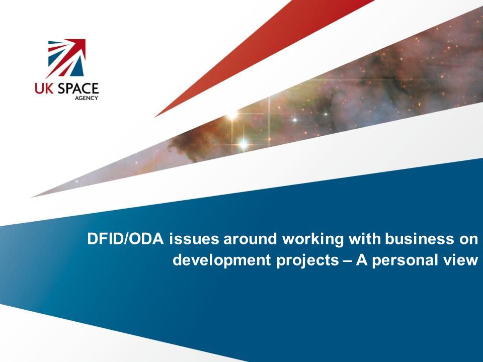 DFID/ODA issues around working with business on development projects – A personal view