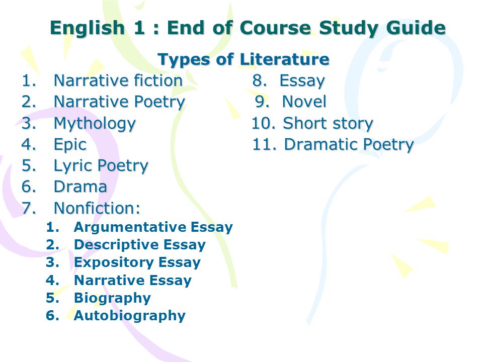 different types of literature essays comparison of different types of blood pumps nowadays there are two main types of blood different types of literature essays types of essay