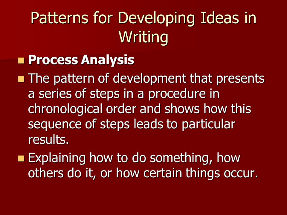 process analisis essay process analisis essay
