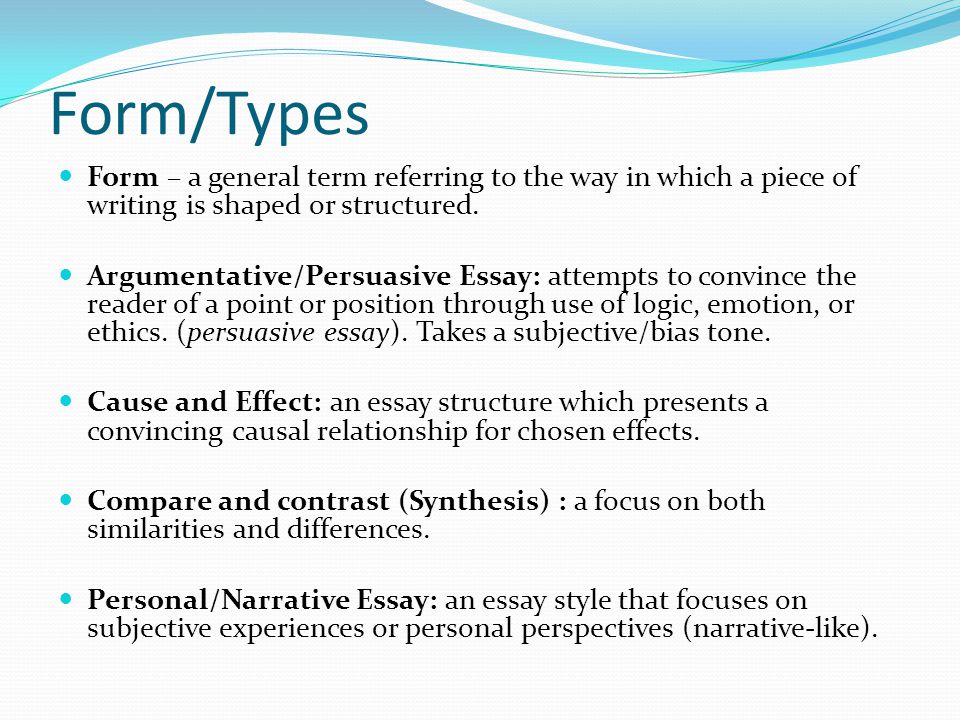 A Good Persuasive Essay Topic