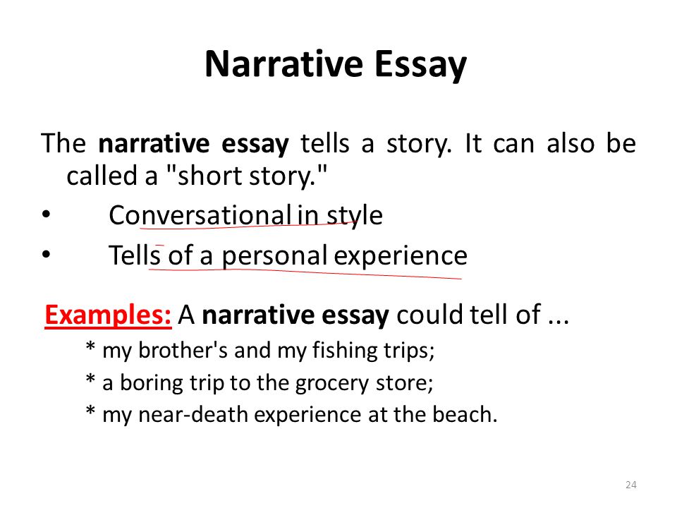 Narrative essay def